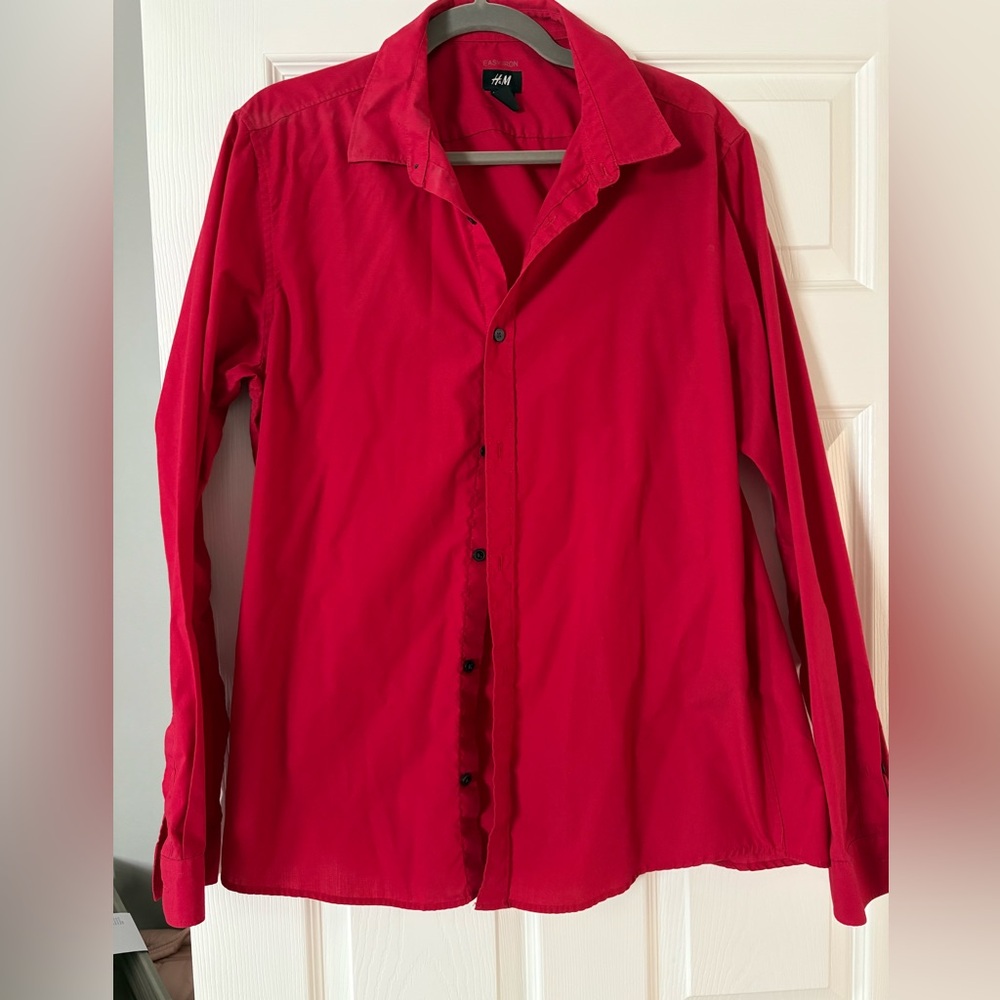 H&M Vibrant Red Top L